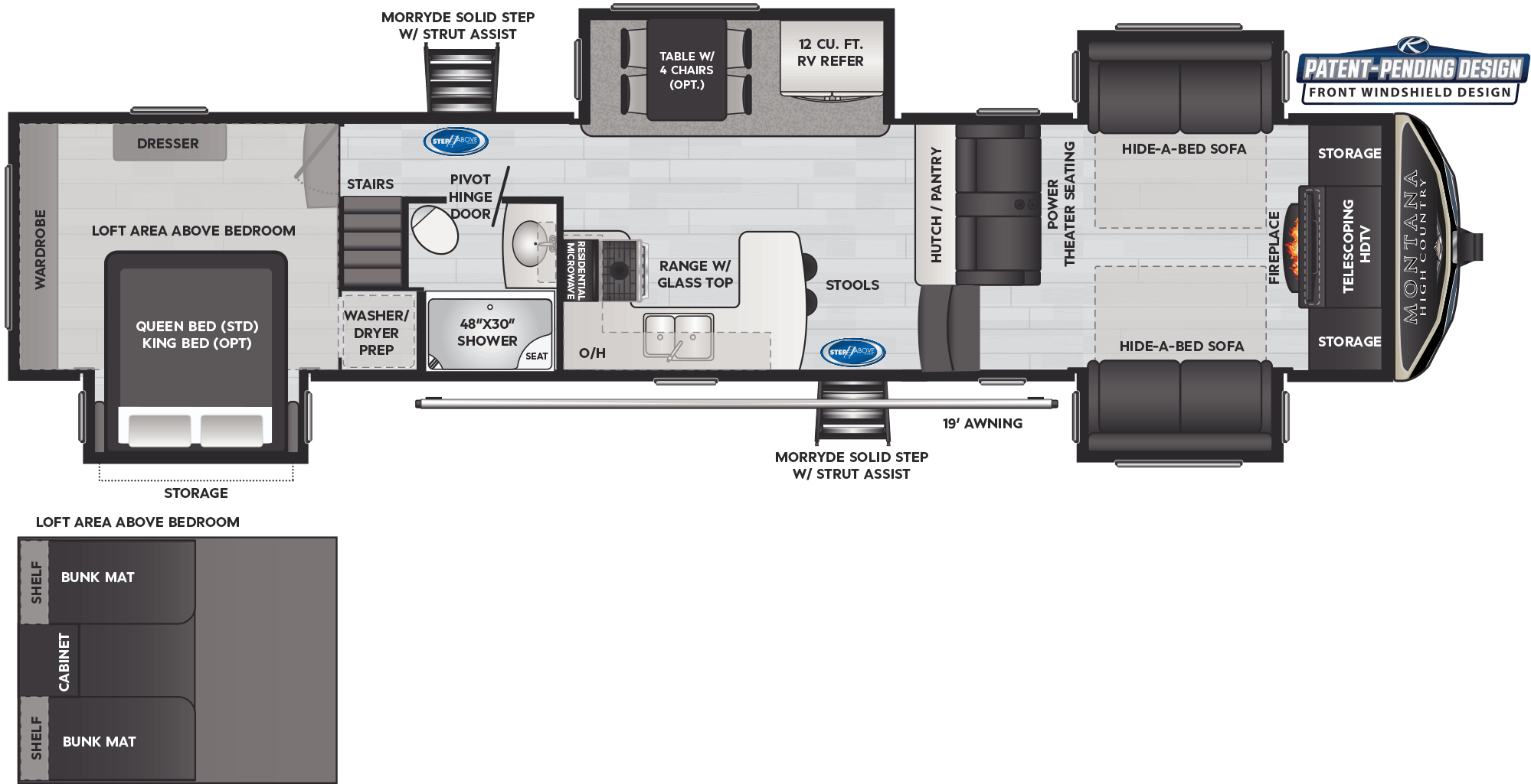 Floor Plan: 2021 Montana High Country 376FL