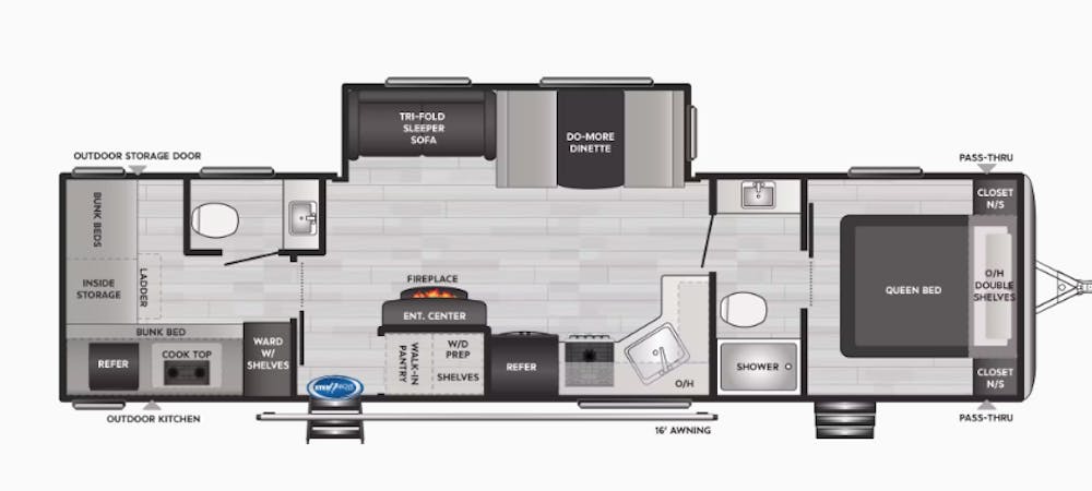 Springdale 335BH Floorplan