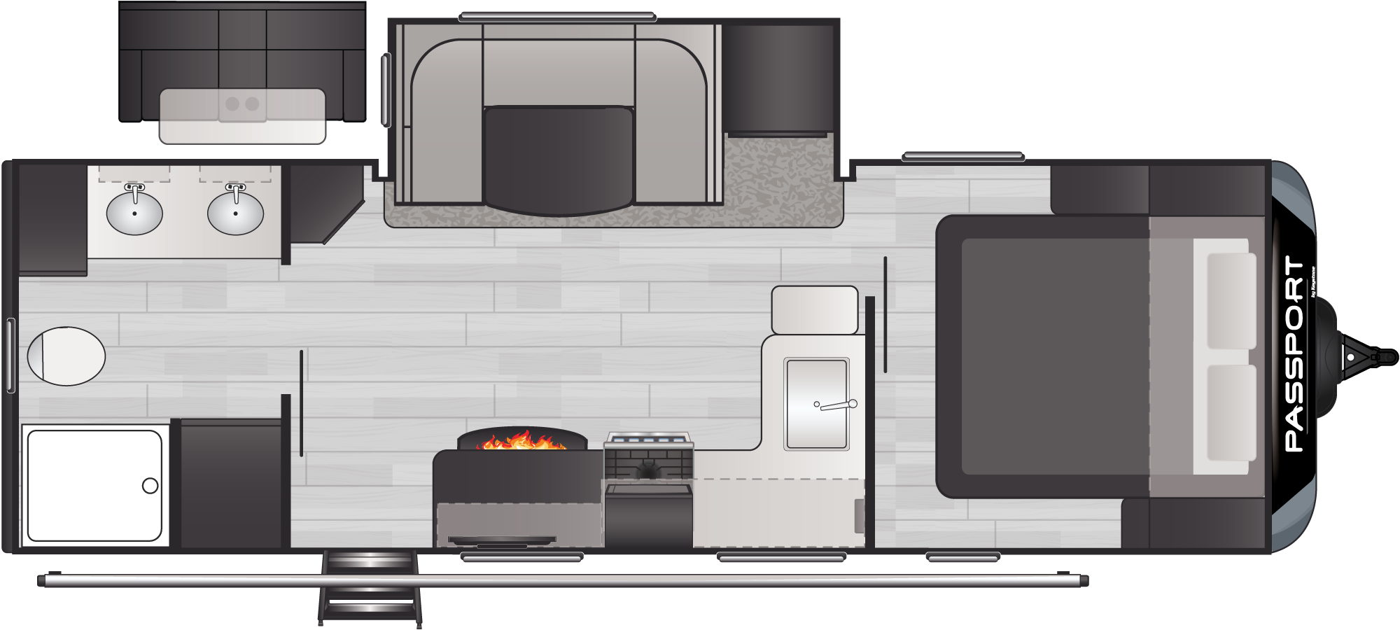 Passport Gt 2400RBWE floorplan