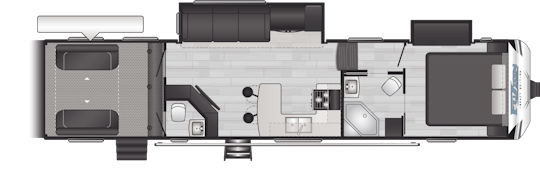 Floorplan of RV model 359
