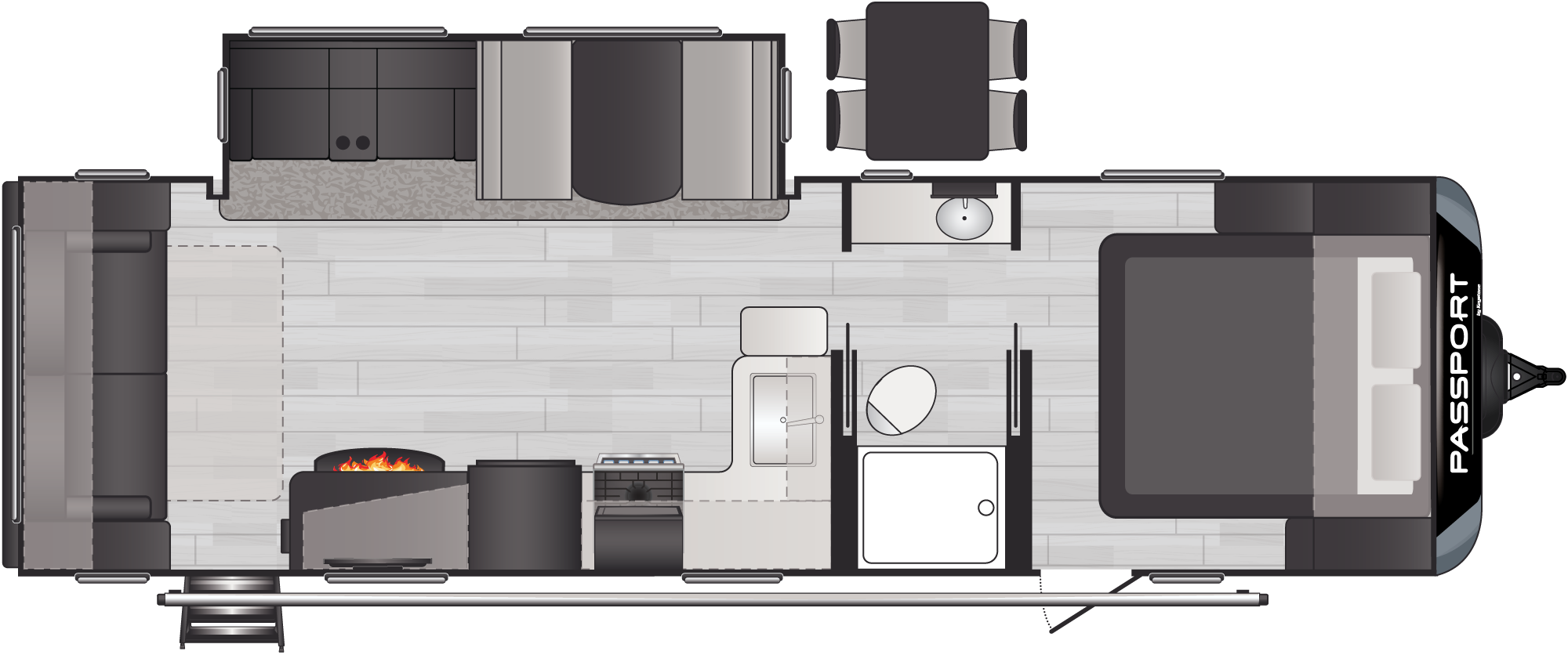 Passport Gt 2700RL floorplan