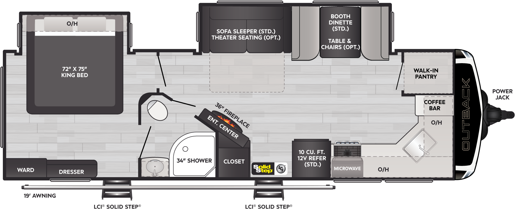 2024 Keystone Outback Ultra Lite 271UFK floorplan diagram