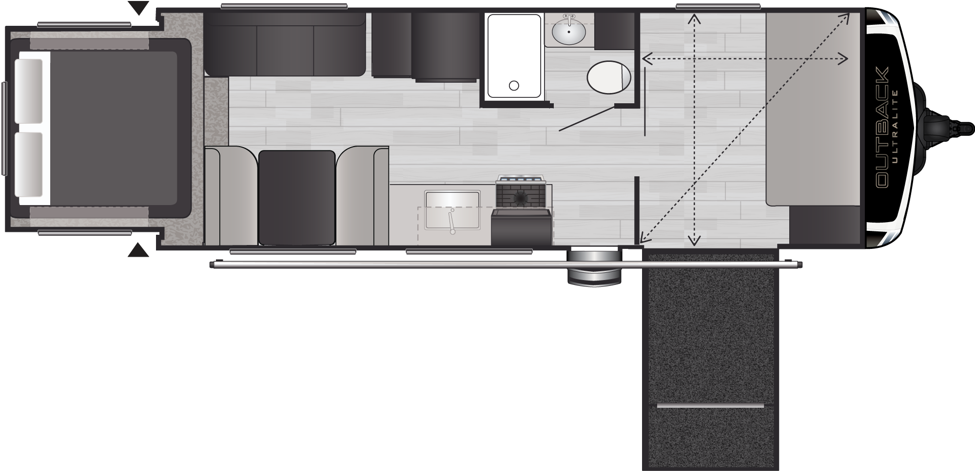 Outback Ultra Lite 240URS floorplan