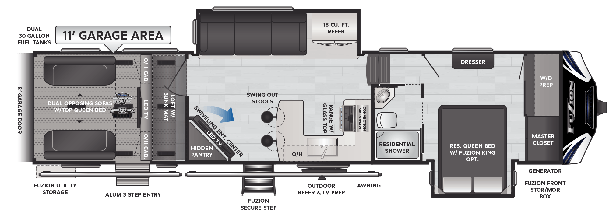 Floor Plan: 2021 Fuzion 369