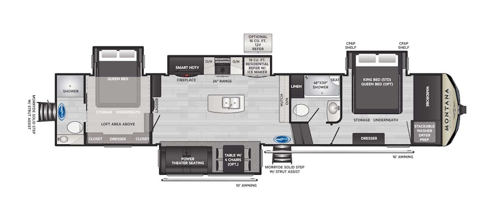 Montana High Country 381TB Floorplan