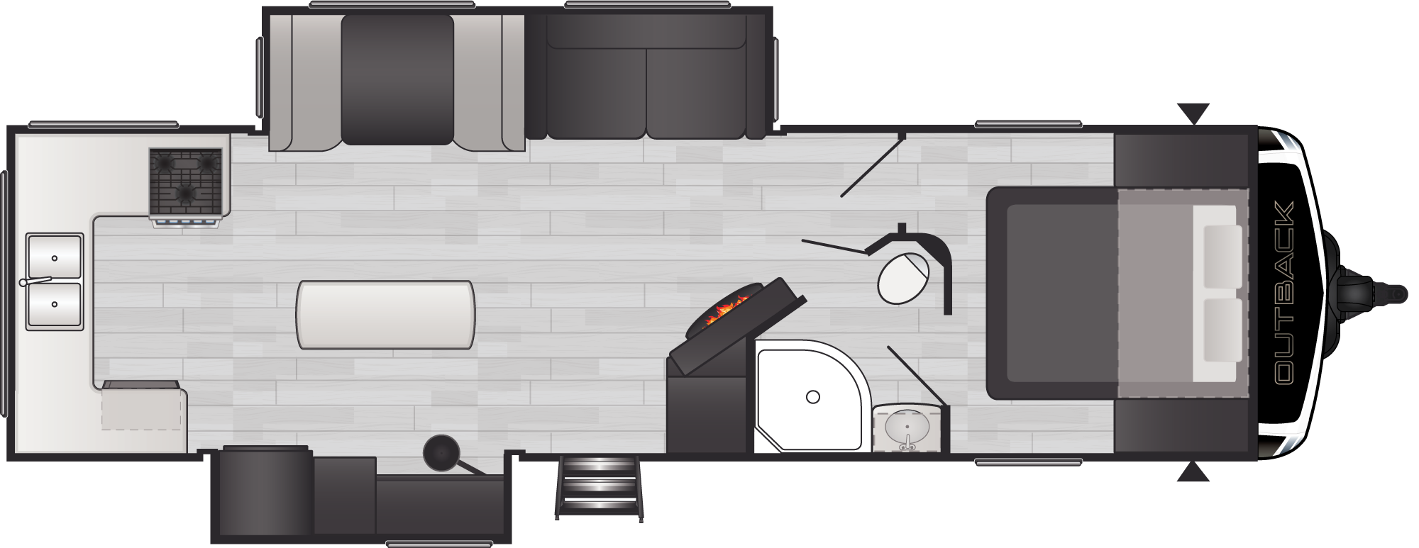 Outback Ultra Lite 296URK floorplan