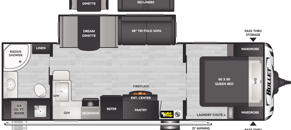 Bullet 260RBS Floorplan