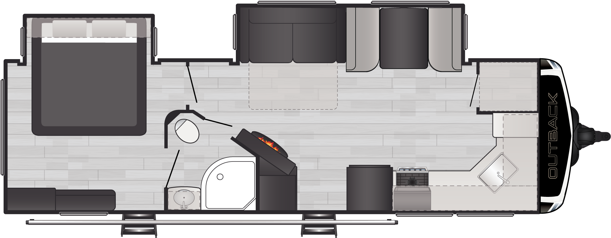 Outback Ultra Lite 271UFK floorplan