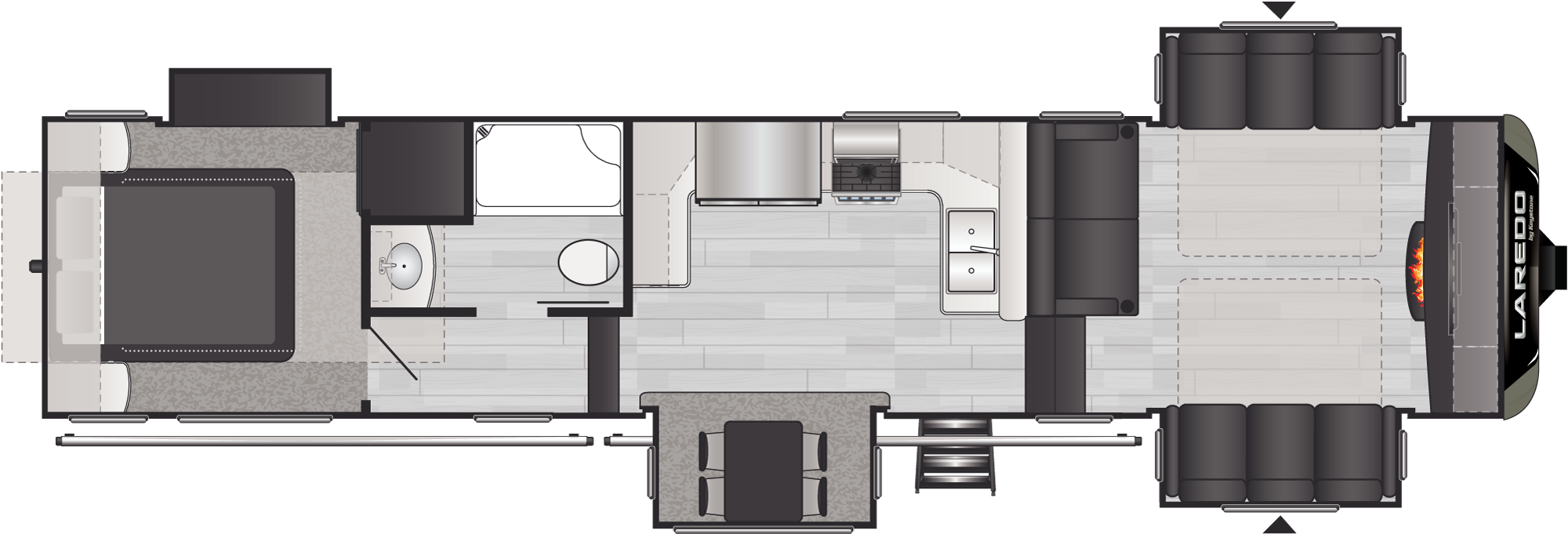 Laredo 353FL floorplan