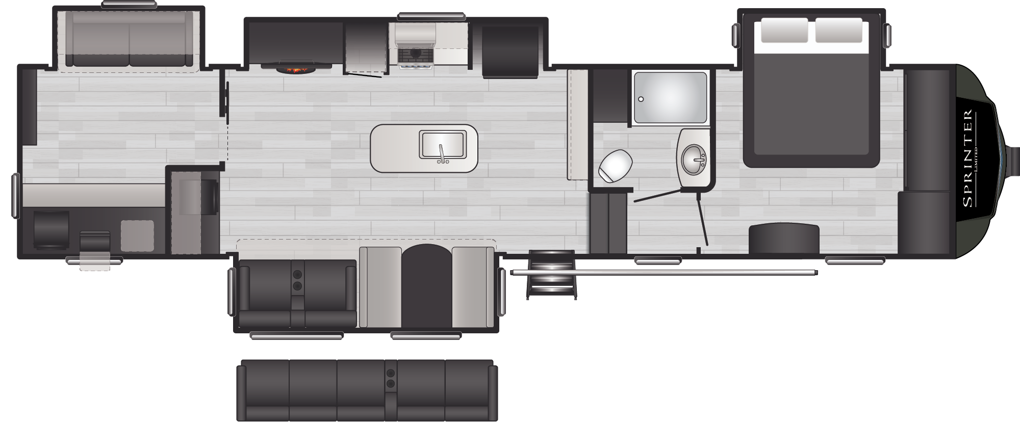 Sprinter Limited 3630BHS floorplan
