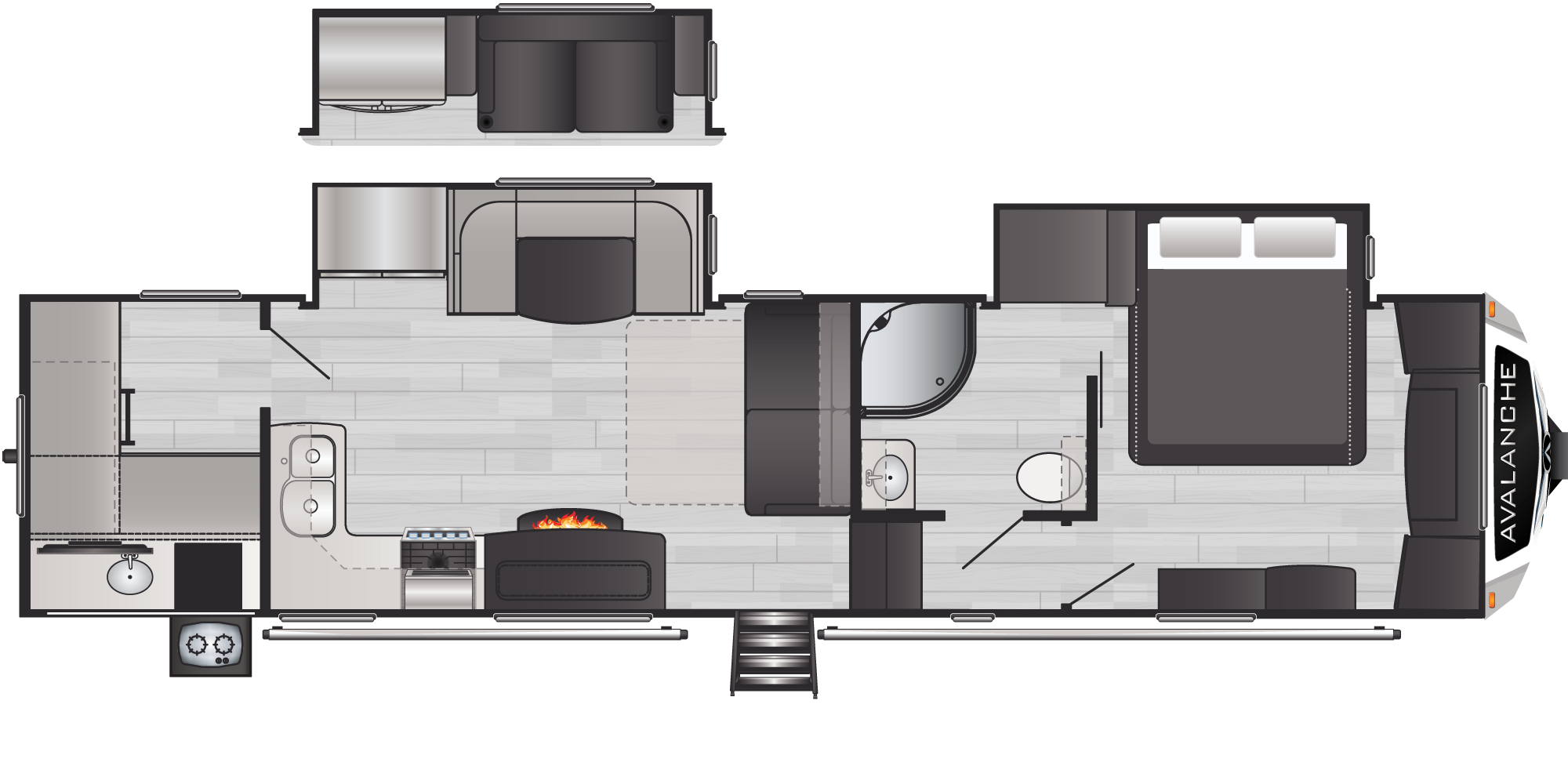 Avalanche 352BH floorplan