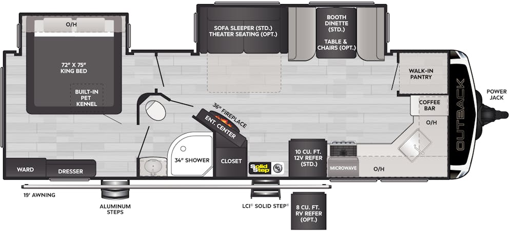 Outback 271UFK Floorplan
