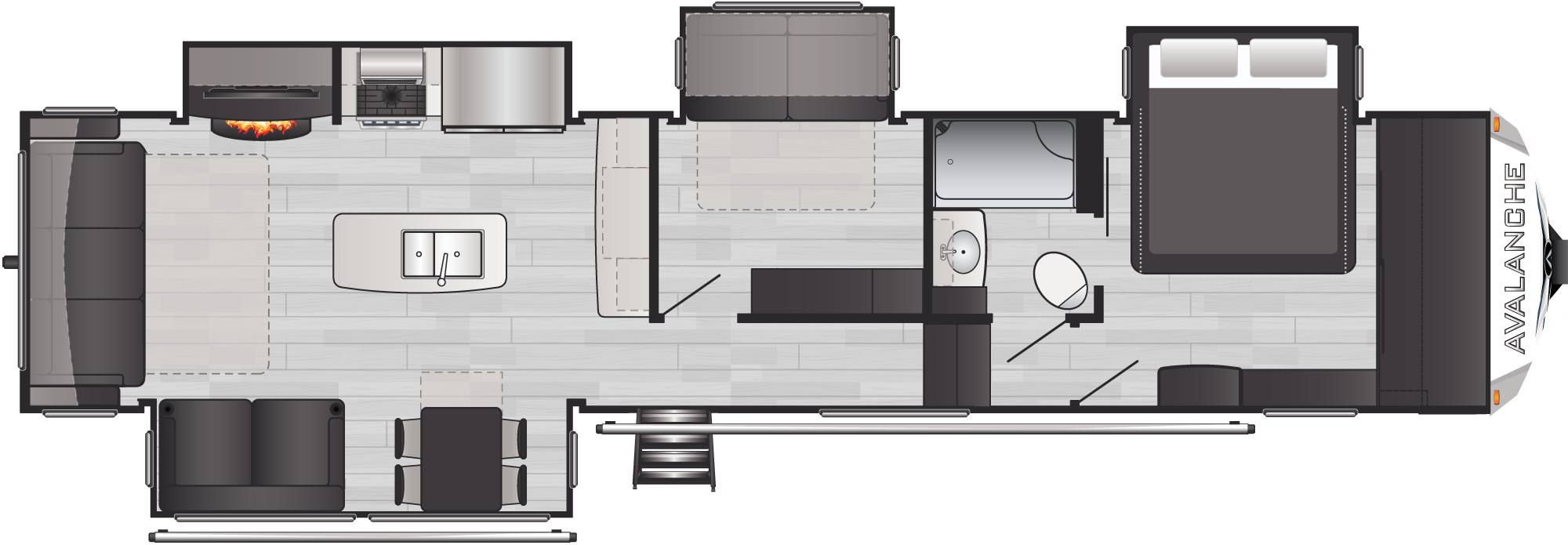 Avalanche 372MB floorplan