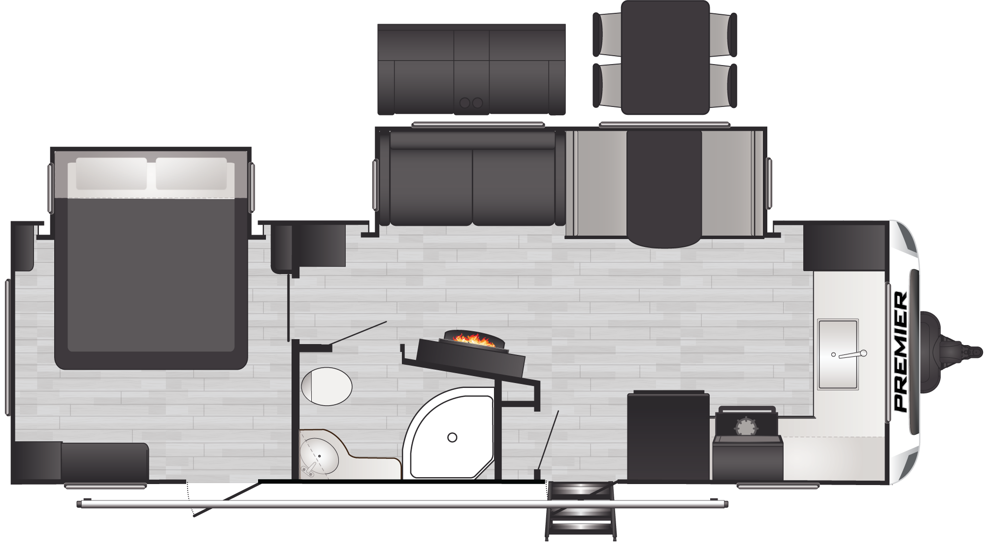 Premier 25FKPR floorplan