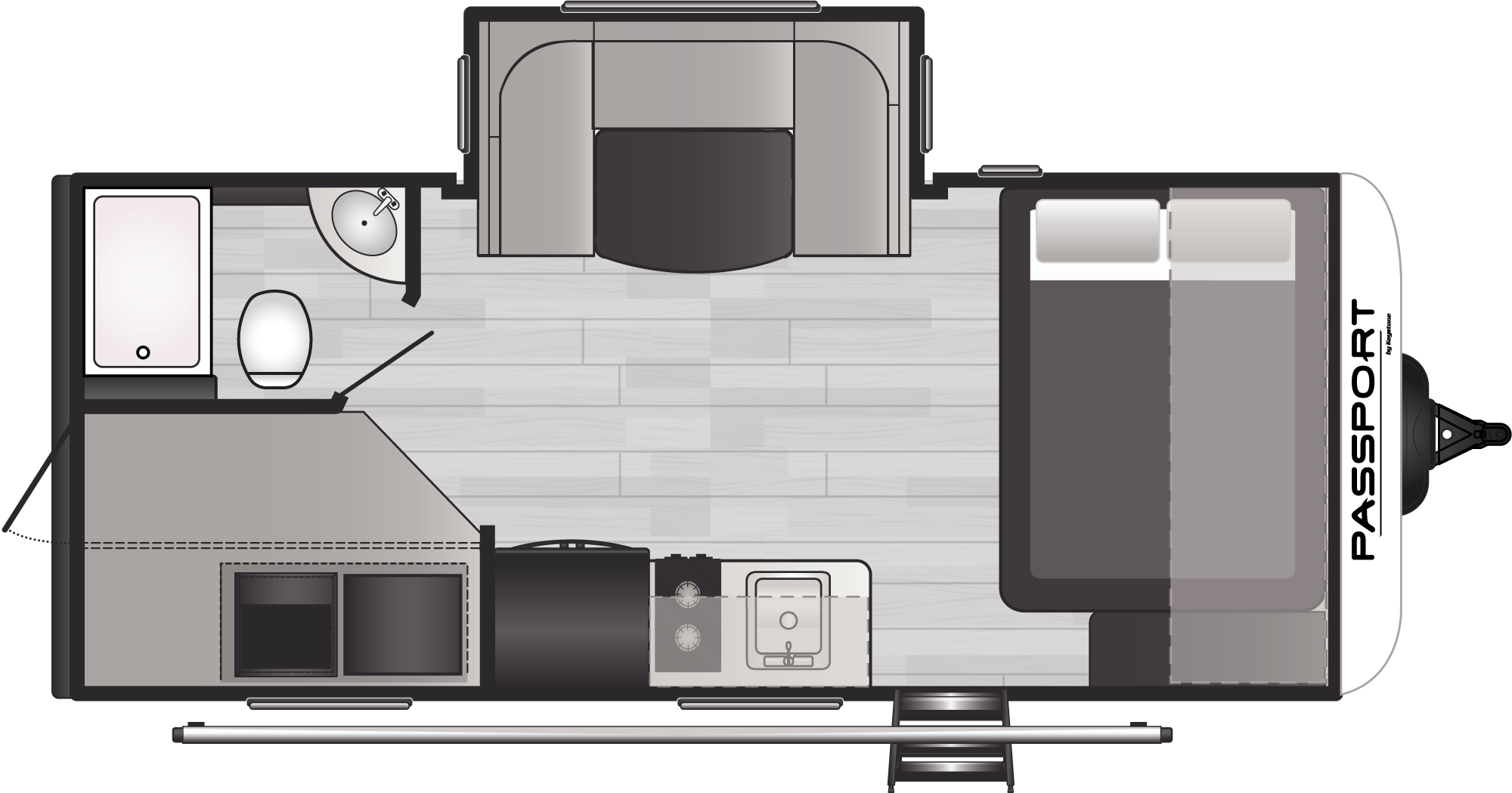 Passport Solo 18BH floorplan