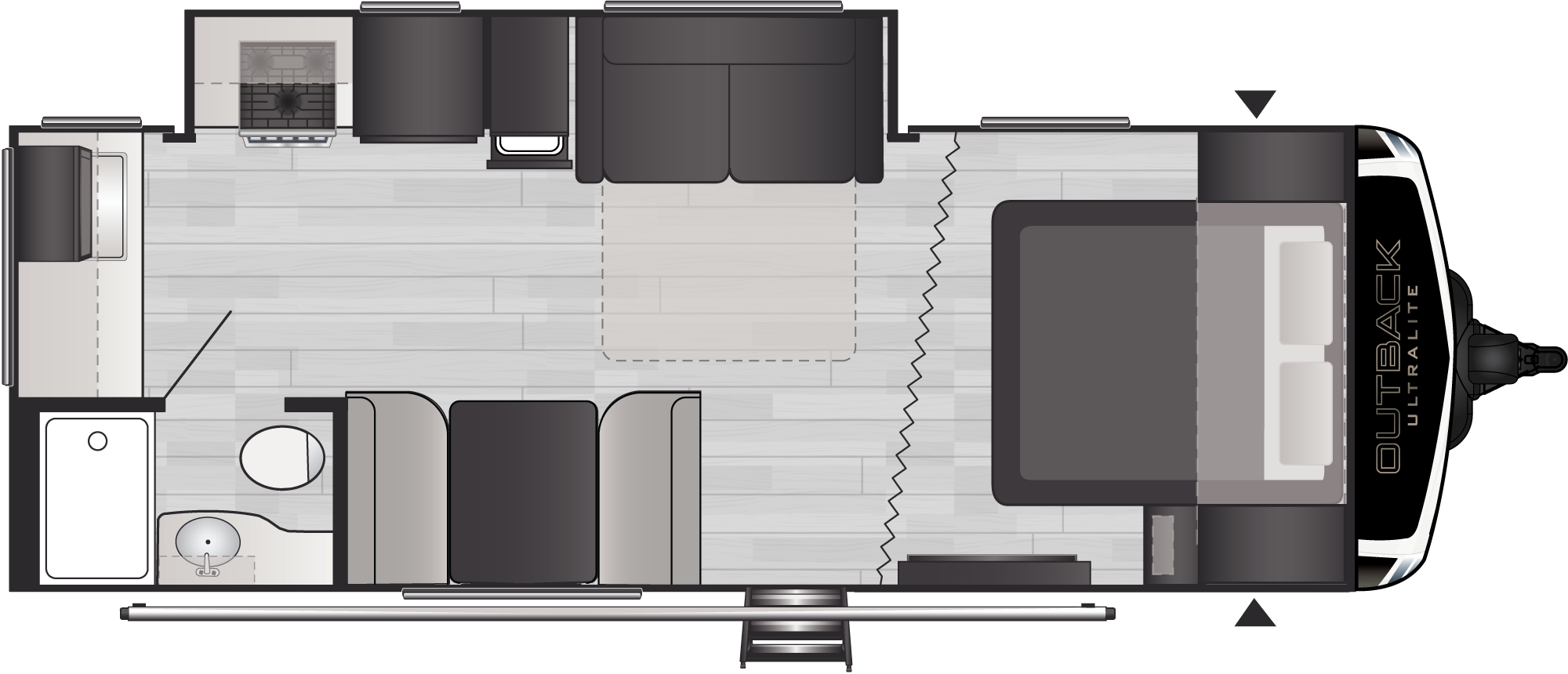 Outback Ultra Lite 221UMD floorplan