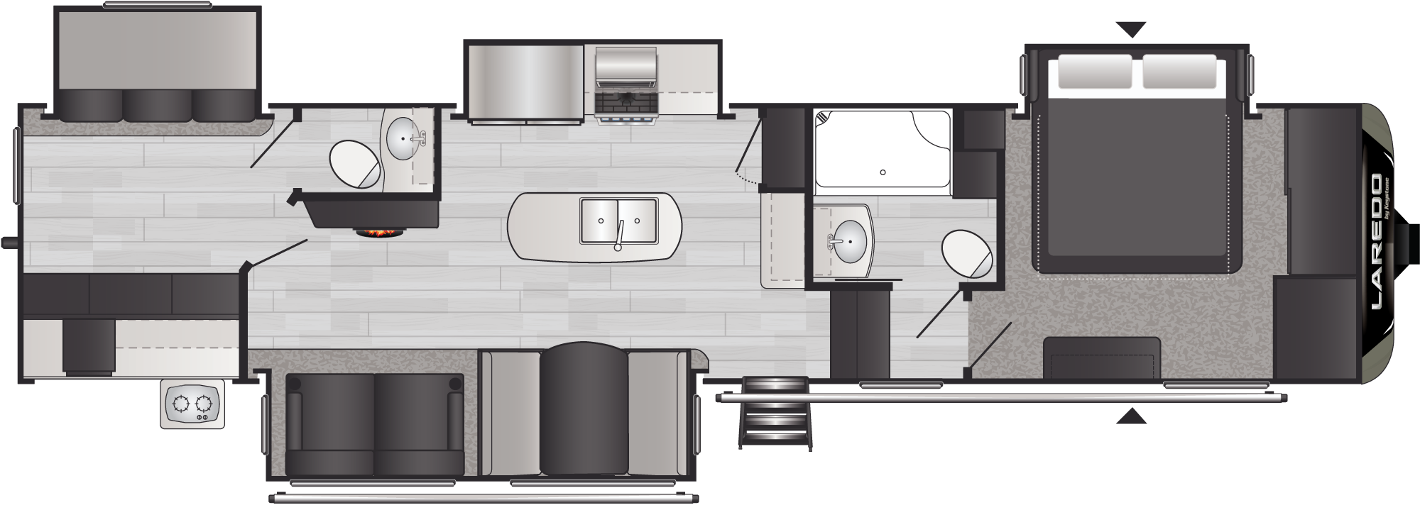 Laredo 367BH floorplan