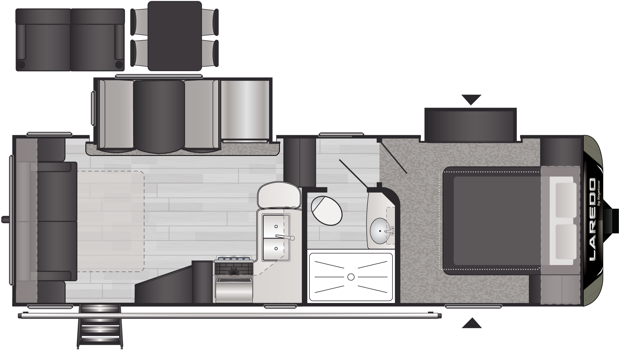 Laredo Super Lite 255SRL floorplan