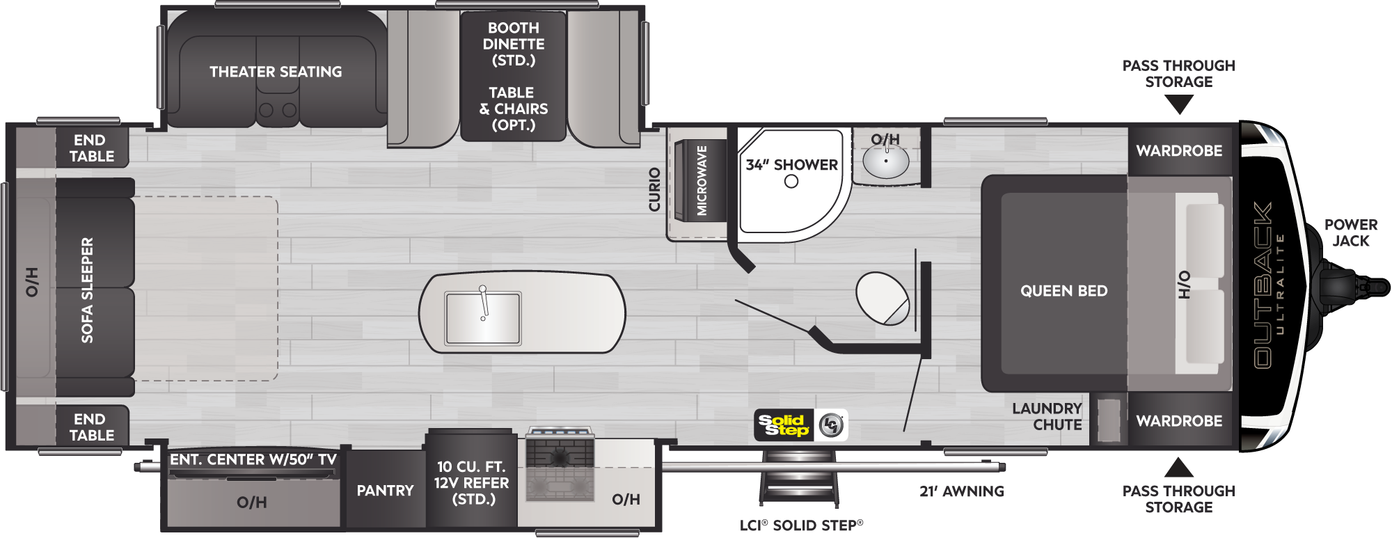 2024 Keystone Outback Ultra Lite 292URL floorplan diagram