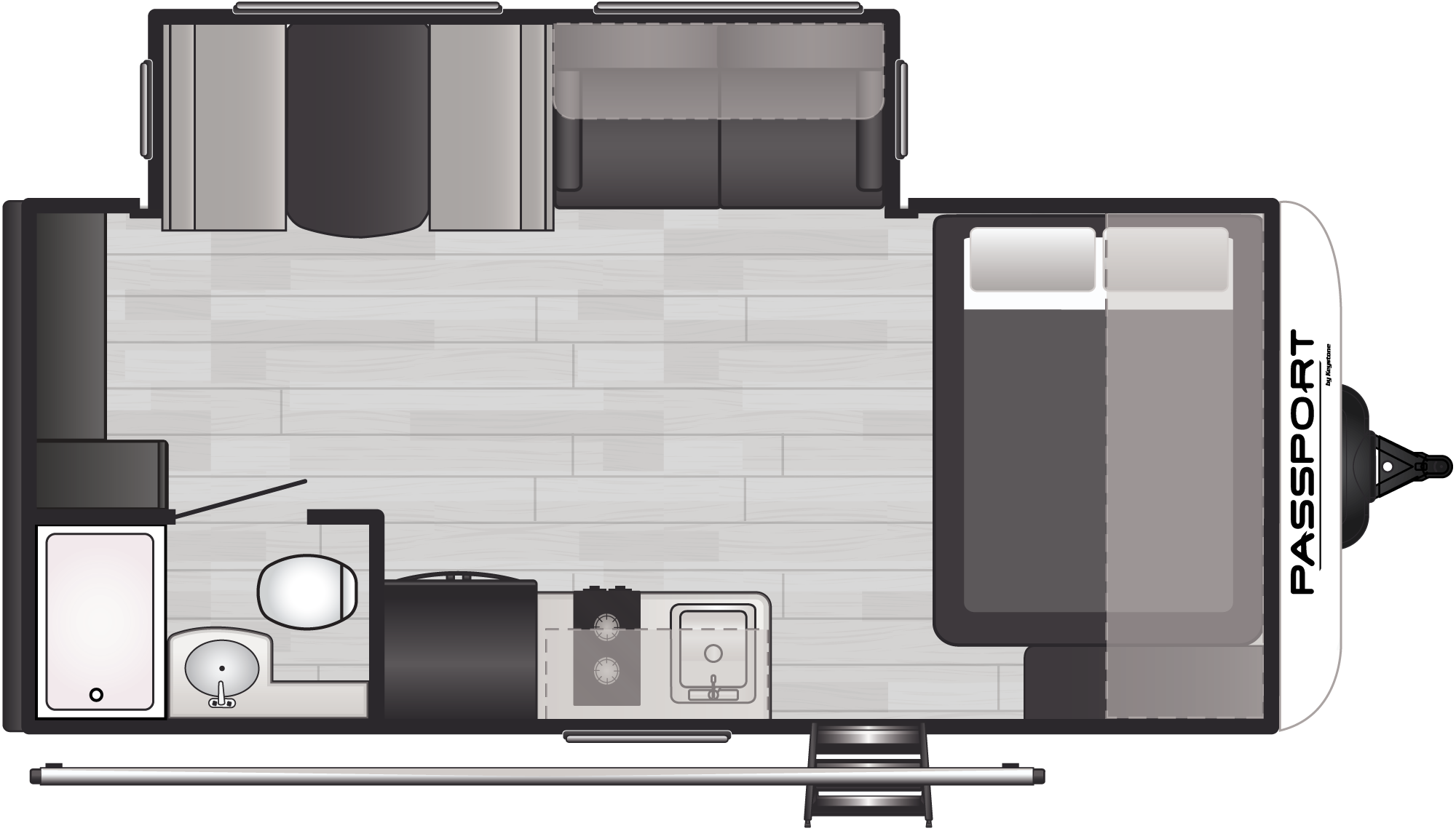 Passport Solo 18RB floorplan