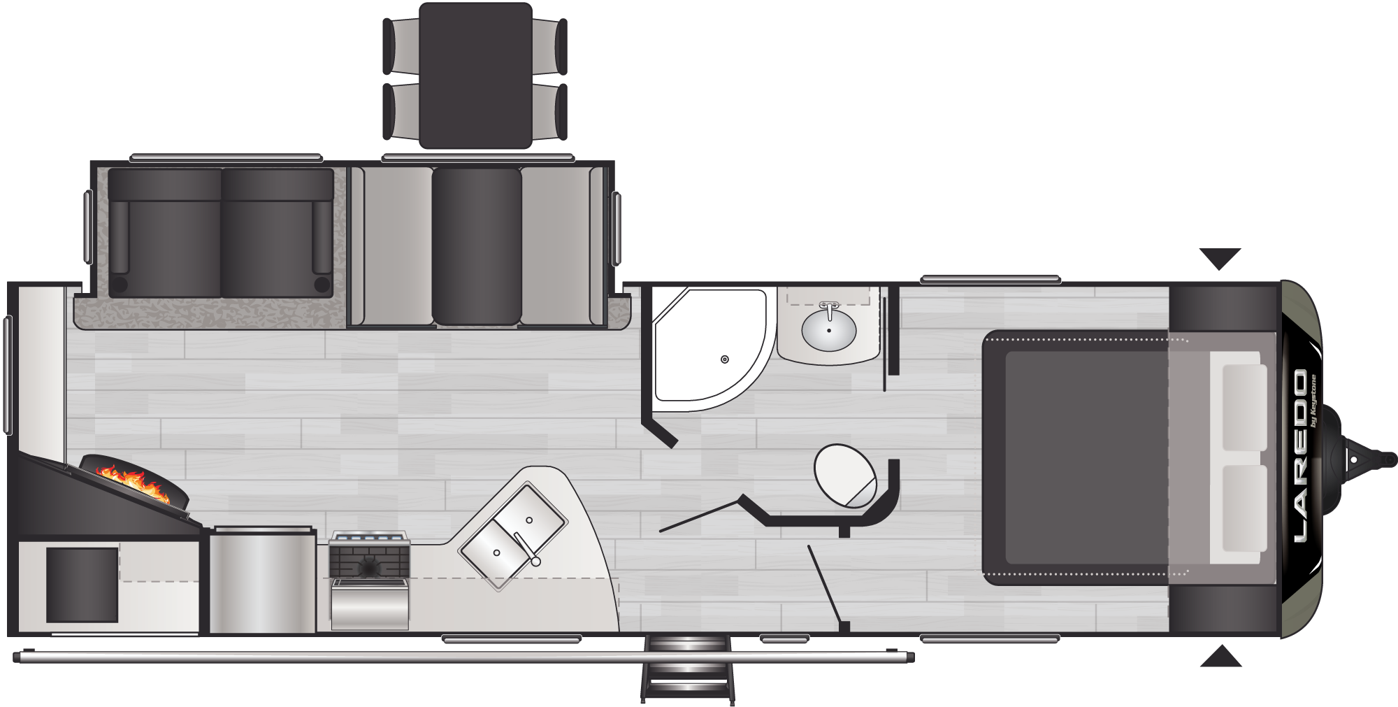 Laredo 287RL floorplan