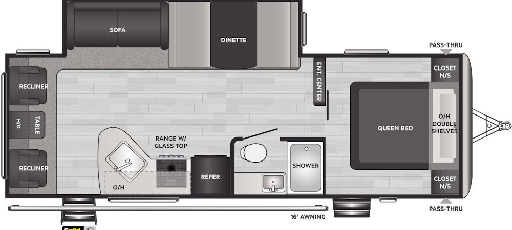 Passport 2660RL Floorplan Drawing