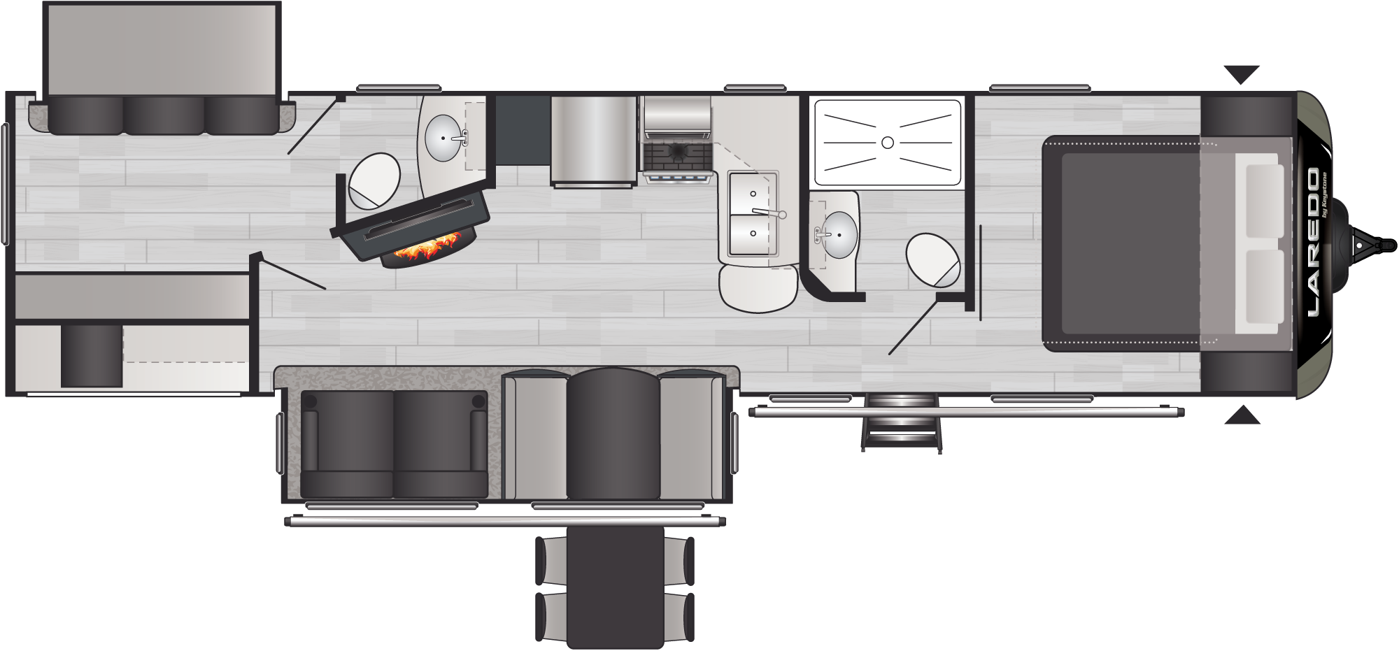 Laredo 331BH floorplan