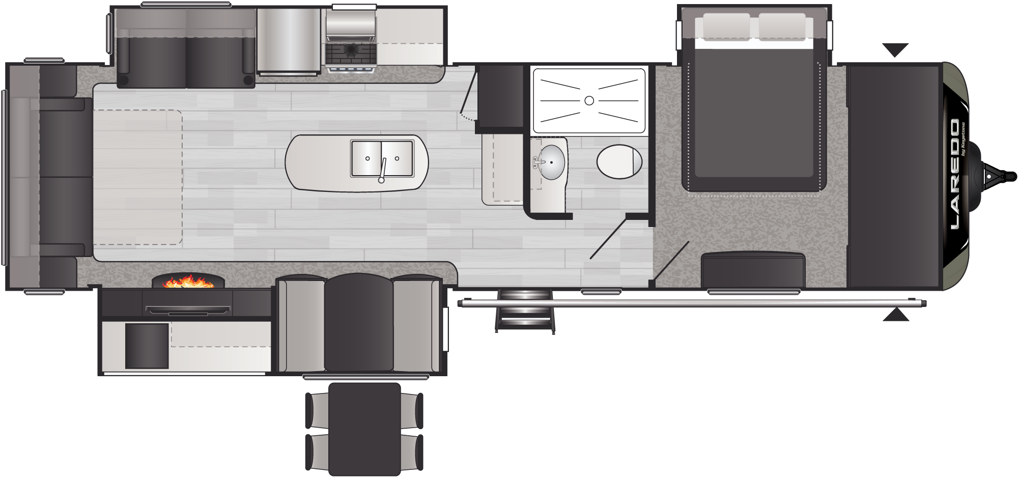 Laredo 330RL floorplan