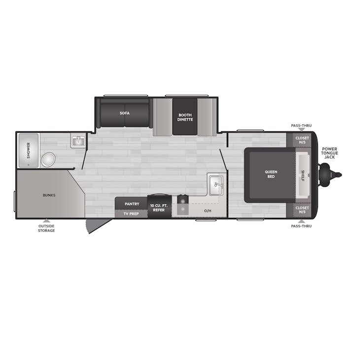 Springdale 260BHC Floorplan Drawing