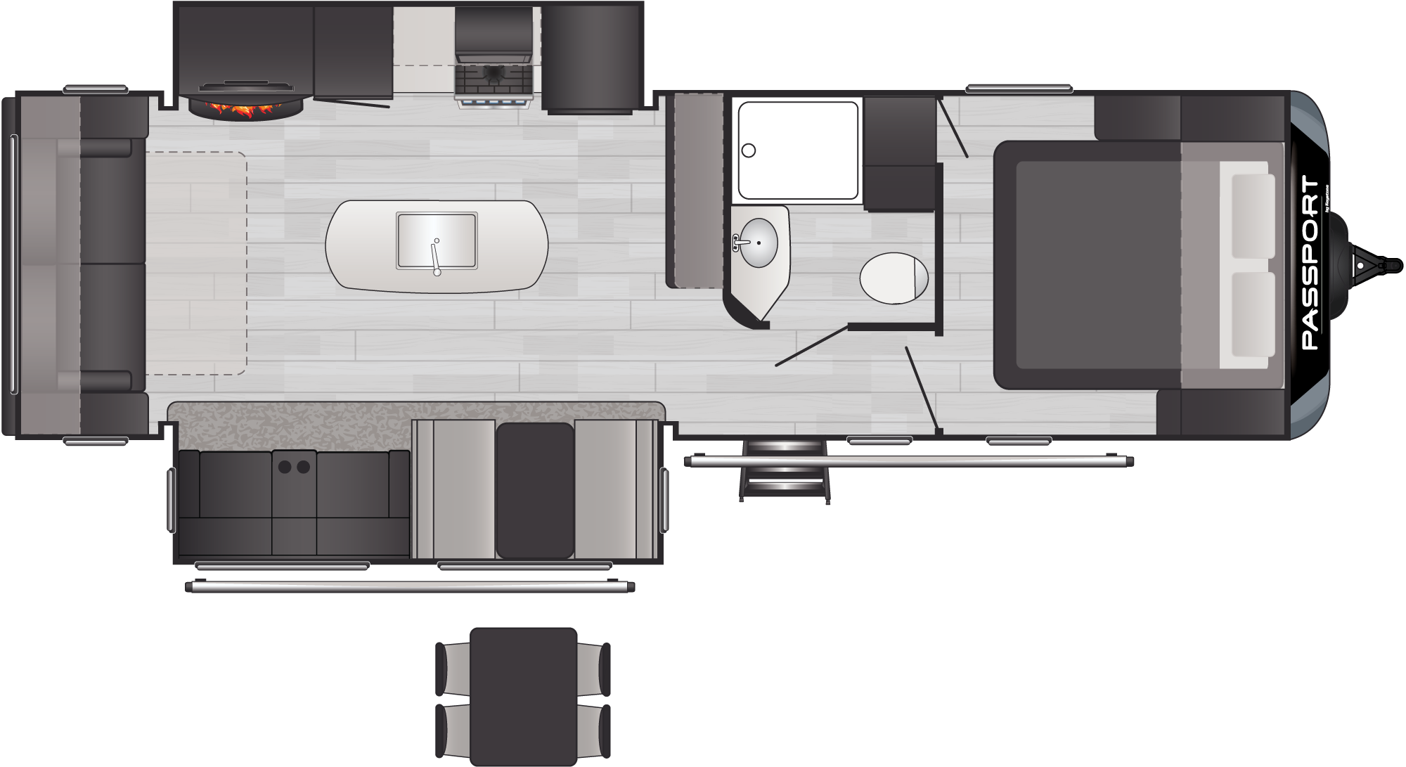 Passport Gt 2870RL floorplan
