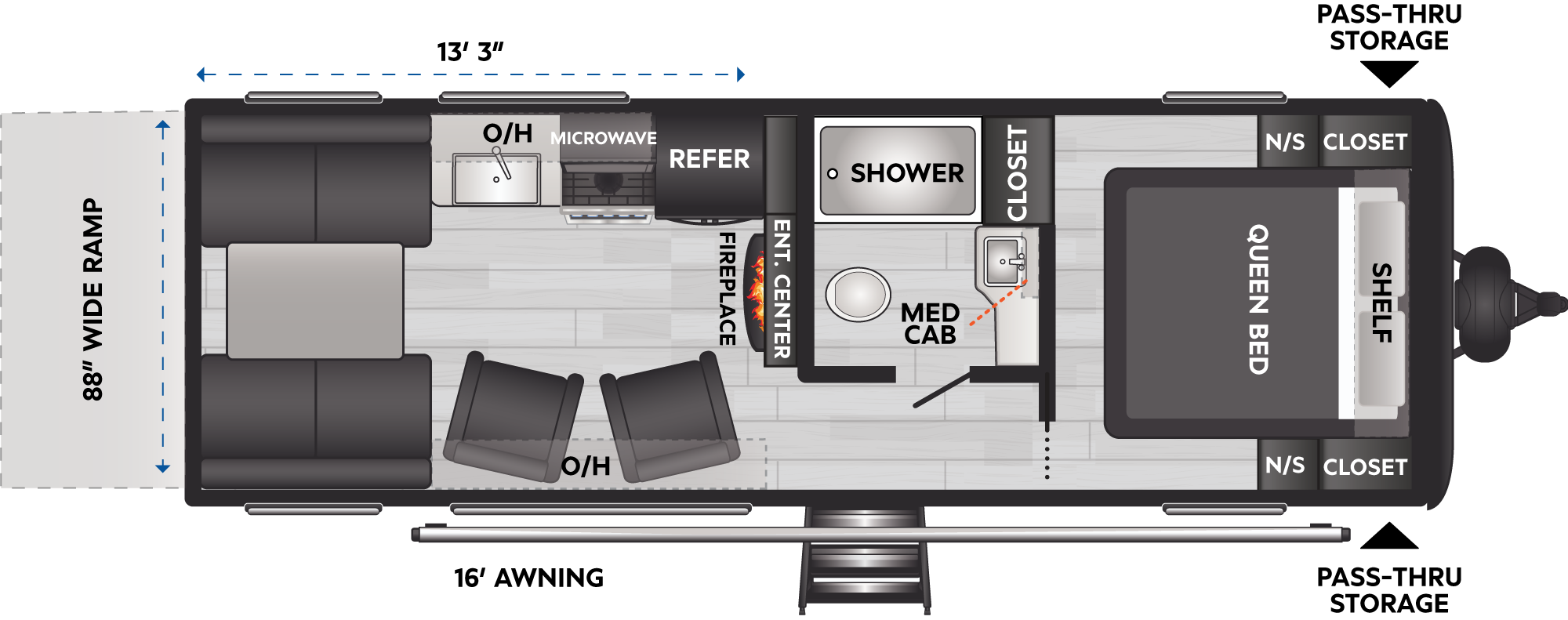 2025 Keystone Coleman Archives 251TQ floorplan diagram