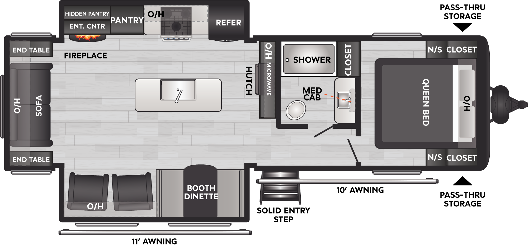 2025 Keystone Coleman Archives 2955RL floorplan diagram