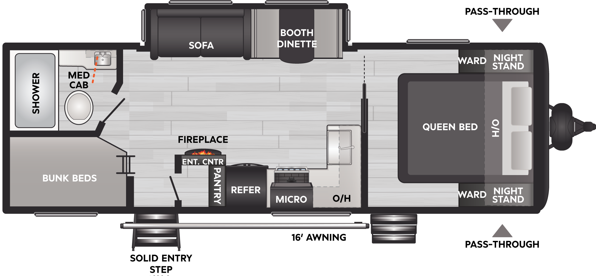 2025 Keystone Coleman Archives 2835BH floorplan diagram