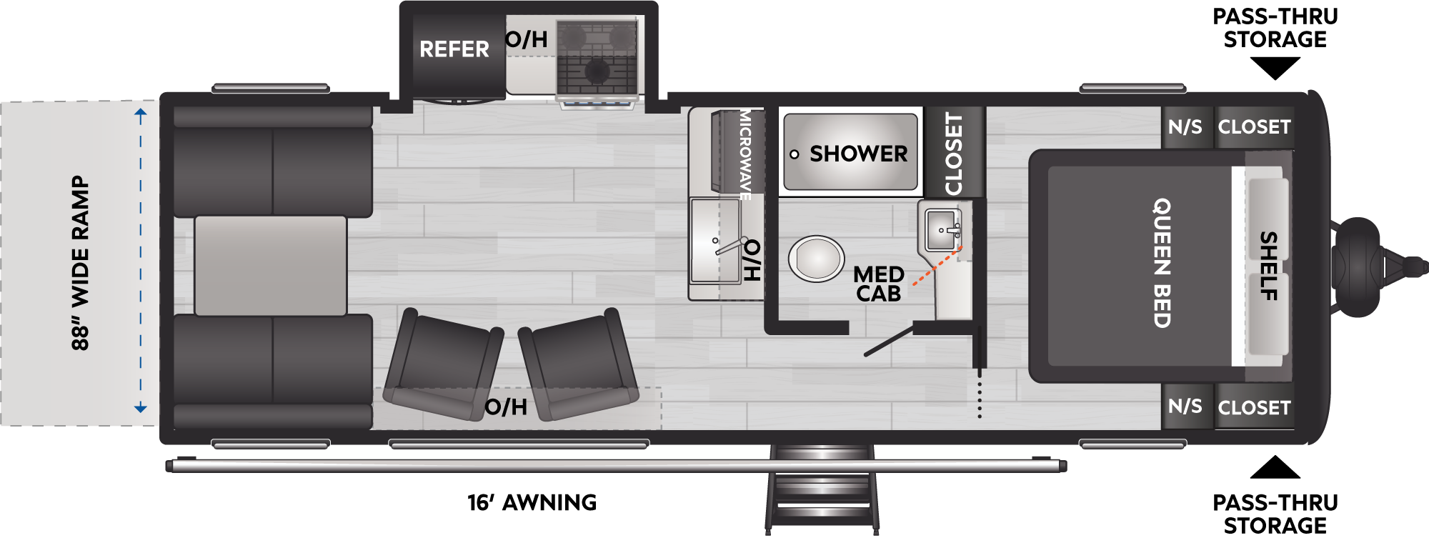 2025 Keystone Coleman Archives 270TQ floorplan diagram
