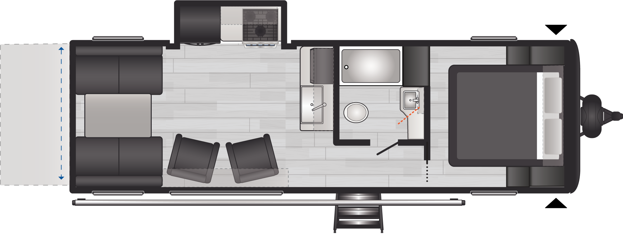 Coleman Archives 270TQ floorplan