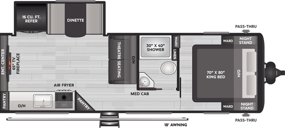 Coleman 25REX Floorplan Drawing