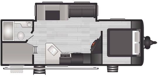 Floorplan of RV model 2755BH
