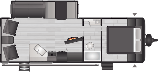 Floorplan of RV model 2715RL