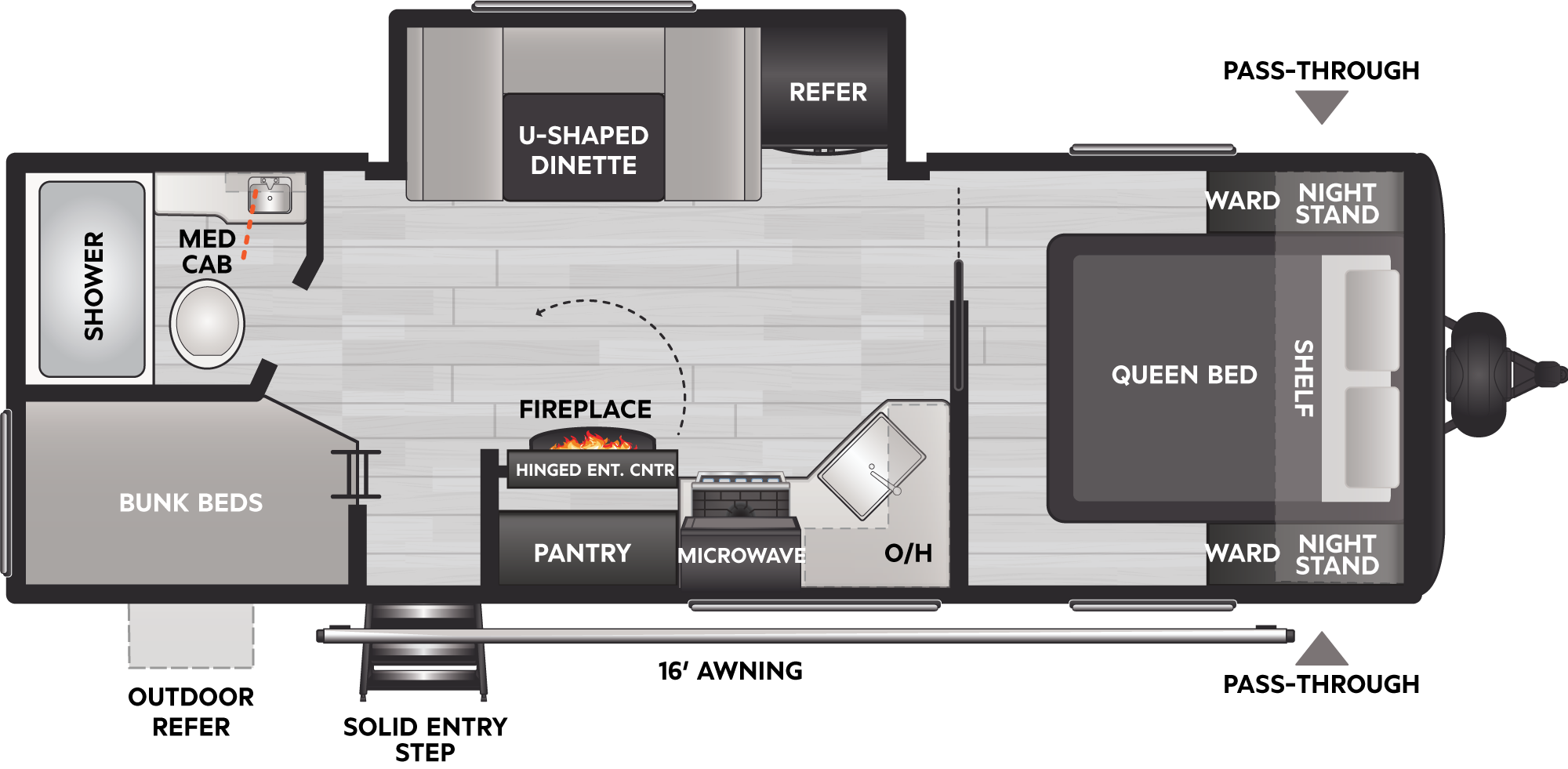2025 Keystone Coleman Archives 242BH floorplan diagram