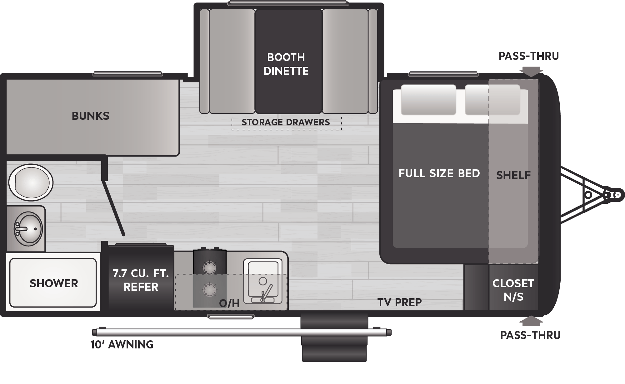 Springdale Classic Single Comfort Travel Trailers - Model 1760BH ...