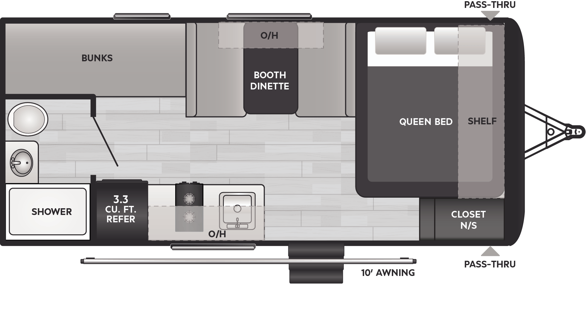 Springdale Classic Single Comfort Travel Trailers - Model 1800BH ...