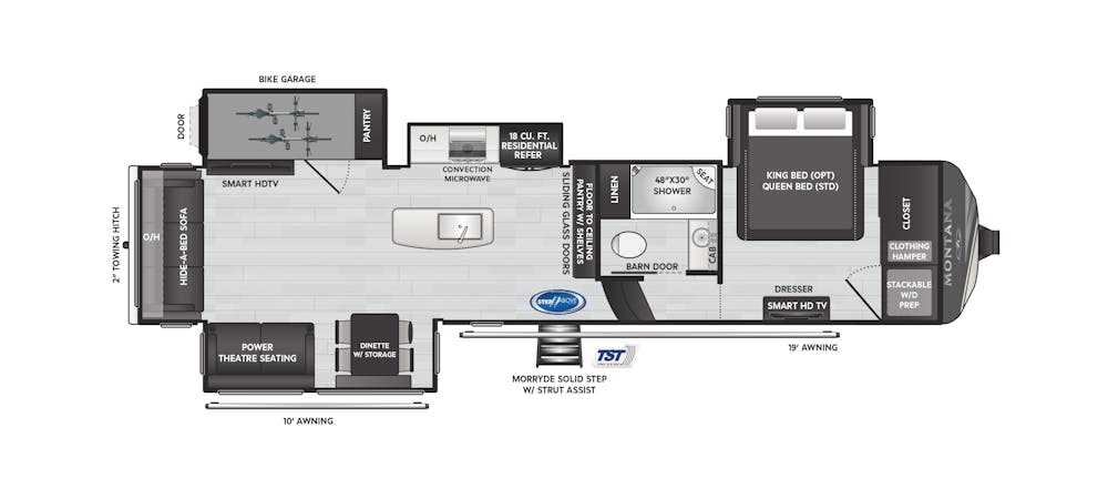 Montana 3623EB Floorplan Drawing