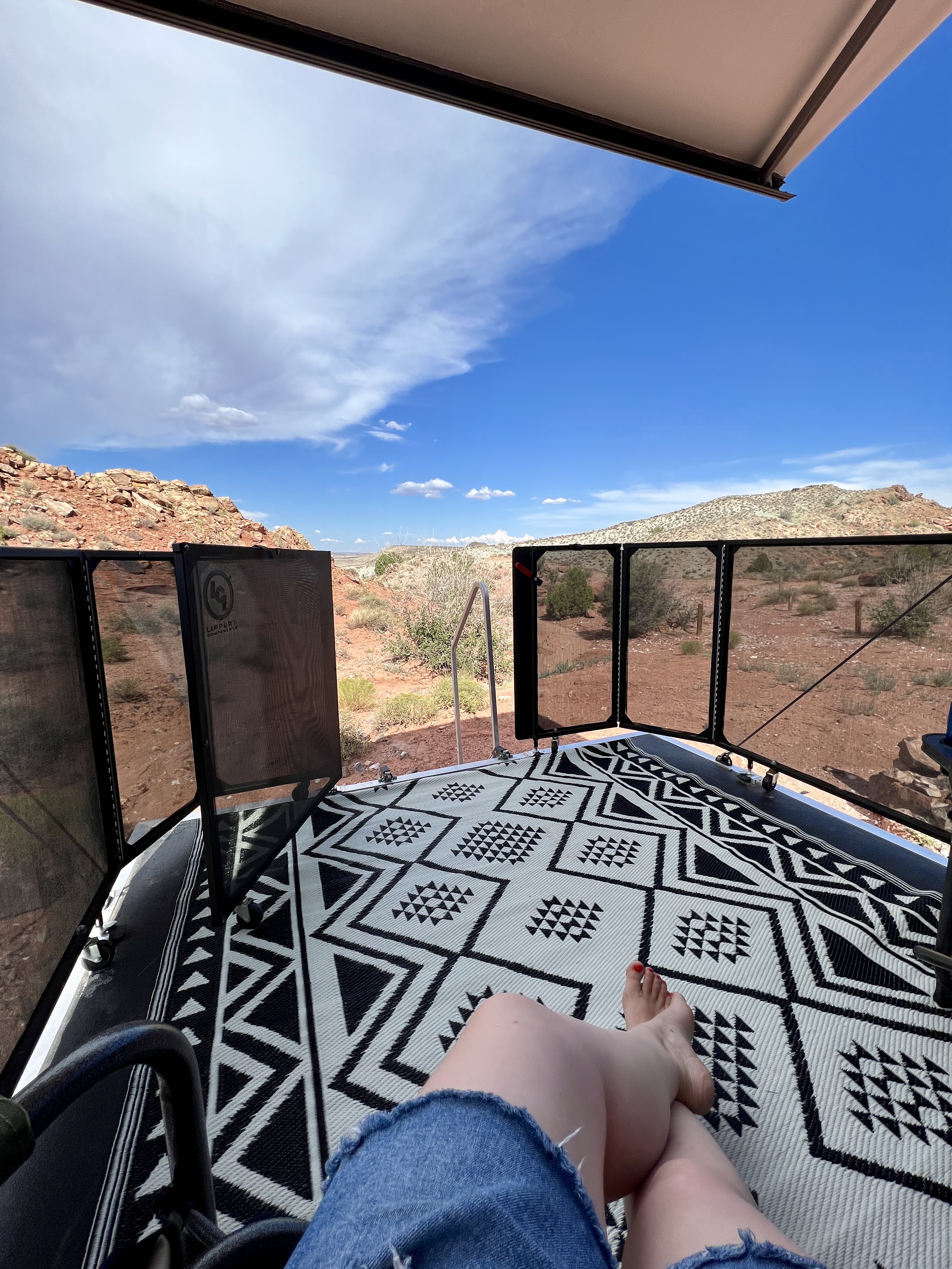 Enjoying the Patio view in Moab Dessert