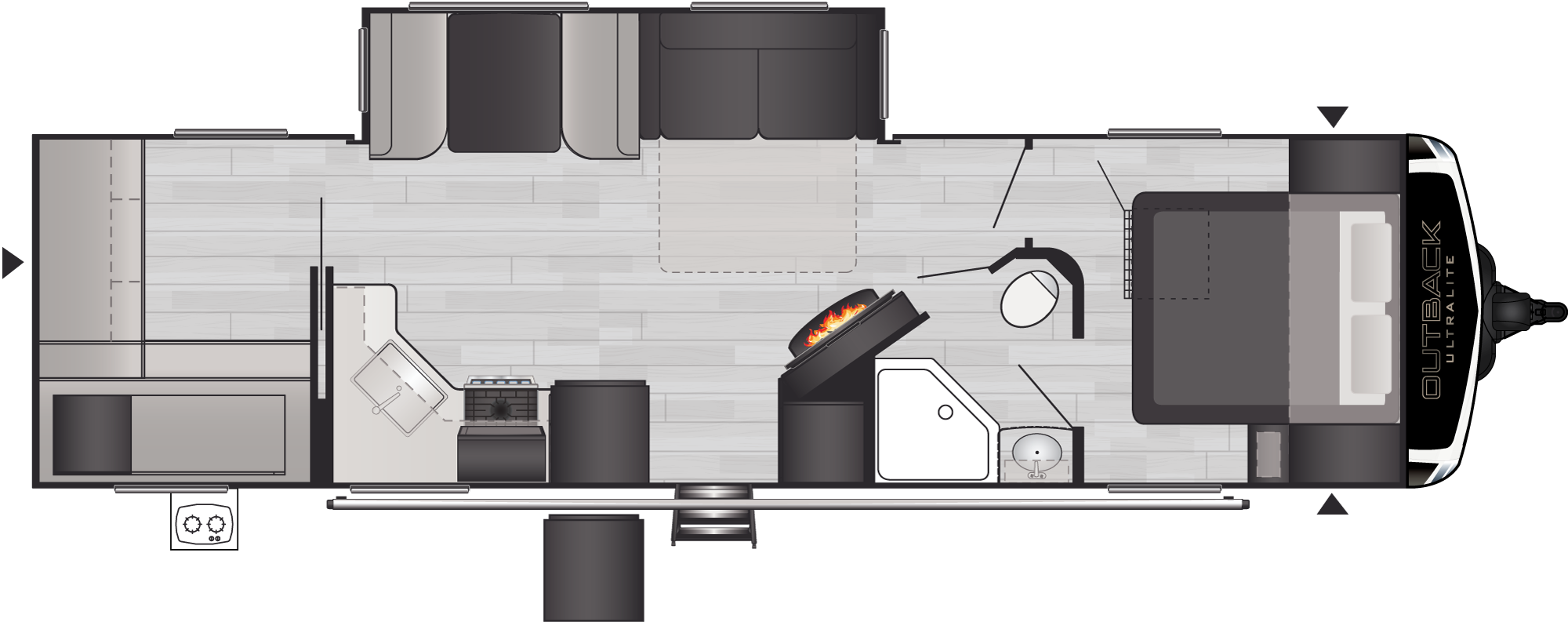 Outback Ultra Lite 302UBH floorplan