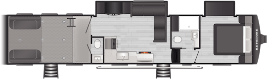 Floorplan of RV model 416