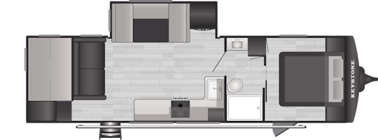 Floorplan of RV model 28BUS