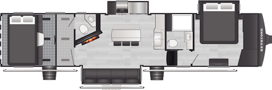 Floorplan of RV model 352