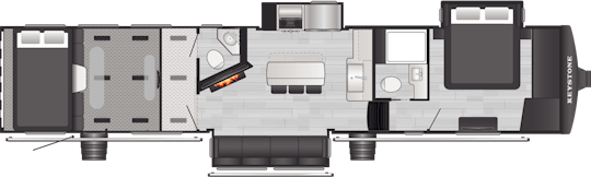 Floorplan of RV model 415