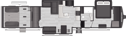 Floorplan of RV model 440