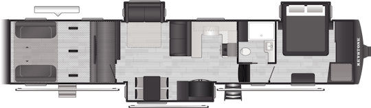 Floorplan of RV model 442